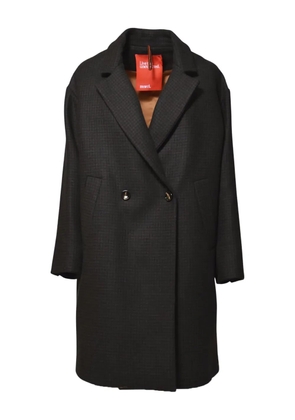 Merci double-breasted coat - Brown