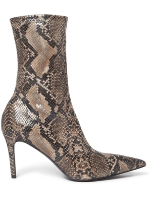 Stella McCartney Stella Iconic python-print boots - Brown