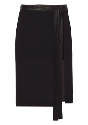 Proenza Schouler layered chiffon wrap skirt - Black
