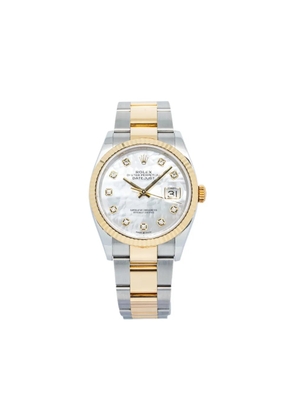 Rolex 18K yellow gold Datejust oyster perpetual 36mm - White