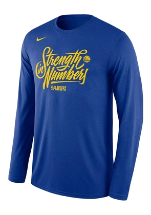 Nike NBA GSW 'Blue-Playoffs Strength In Numbers' T-shirt