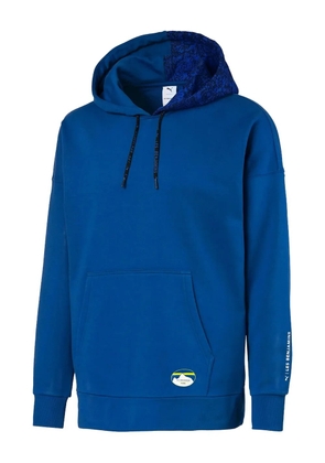PUMA x Les Benjamins patterned-trim hoodie - Blue