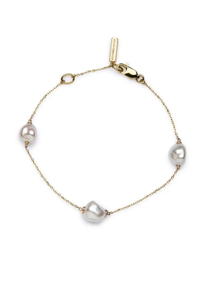 AUTORE MODA 9kt yellow gold Sophia pearl bracelet