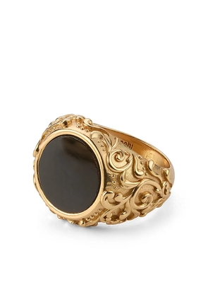Emanuele Bicocchi Arabesque onyx ring - Gold