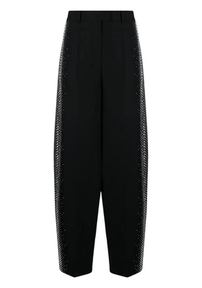 The Attico Jagger high-waist wide-leg trousers - Black