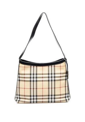 Burberry Pre-Owned check-pattern shoulder bag - Neutrals
