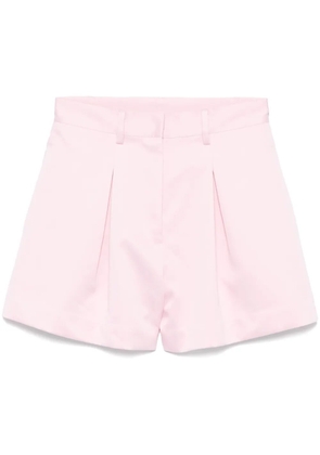 ROTATE BIRGER CHRISTENSEN satin high-waisted shorts - Pink