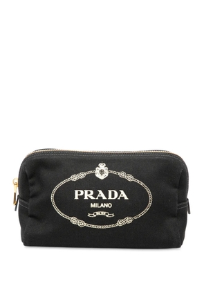 Prada Pre-Owned 2013-2025 Canvas Canapa Logo pouch - Black
