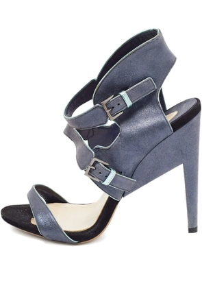 Nicholas Kirkwood 130mm cut-out suede sandals - Blue