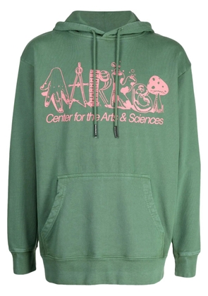 MARKET Smiley Arts & Sciences cotton hoodie - Green