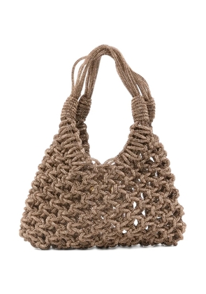 Hibourama Vannifique crystal-embellishment tote bG - Brown