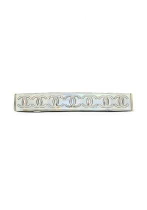 CHANEL Pre-Owned 1997 CC-embellished hair clip - Silver