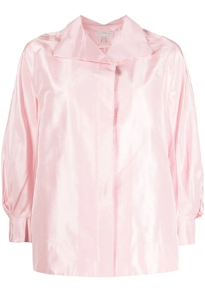 SHIATZY CHEN wide collar silk shirt - Pink