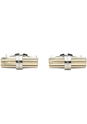 Ferragamo engraved-logo cufflinks - Gold