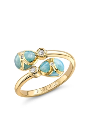 Fabergé 18K yellow gold Heritage enamel and diamond ring