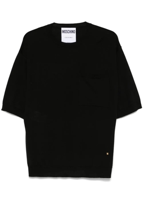Moschino knitted T-shirt - Black