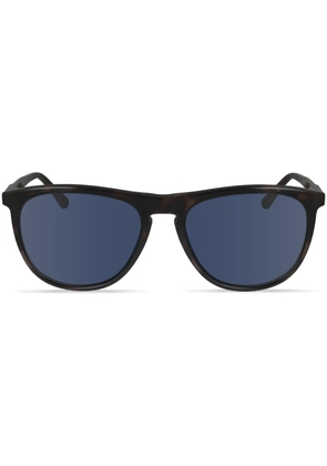 Calvin Klein logo-print sunglasses - Brown