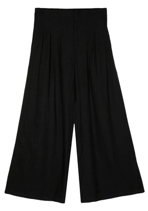 b+ab wide-leg cropped trousers - Black