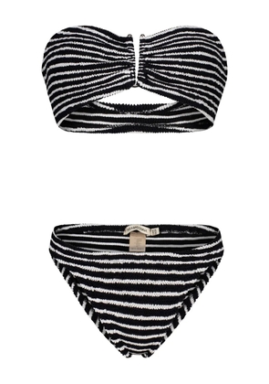 PARAMIDONNA Frida striped two-pieces bikini - Black