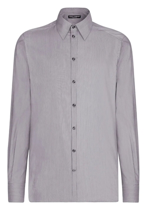 Dolce & Gabbana long-sleeved cotton shirt - Grey