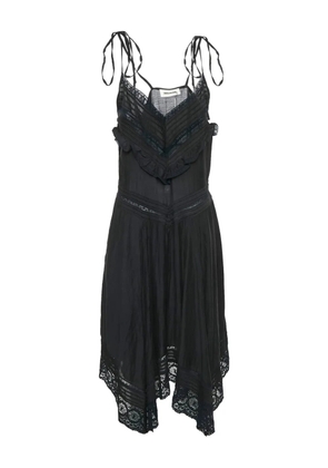 Zadig&Voltaire lace-trim asymmetric dress - Black