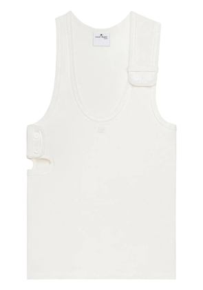 Courrèges 90's cut-out top - White
