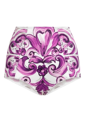Dolce & Gabbana Maiolica-print briefs - White