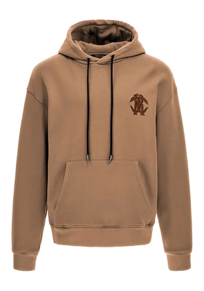 Roberto Cavalli logo-embroidered hoodie - Brown