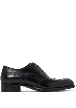 TOM FORD leather Oxford shoes - Black