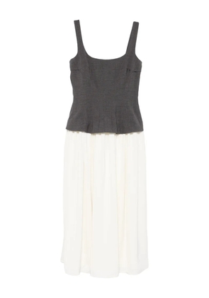 Stine Goya square-neck midi dress - Grey