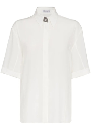 Brunello Cucinelli Precious Buttonhole shirt - White