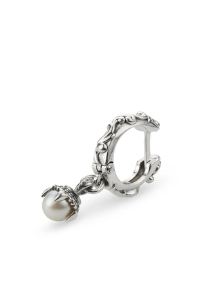 Emanuele Bicocchi pearl-pendant silver hoop earring