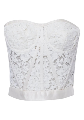 Dolce & Gabbana Pre-Owned lace corset top - White