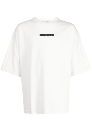 Natasha Zinko Monster-print cotton T-shirt - White