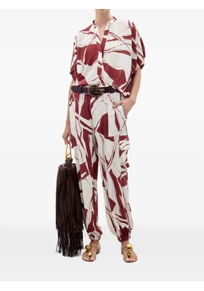 Silvia Tcherassi abstract susanne blouse - Neutrals