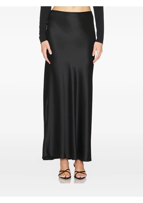 Acler bias-cut satin maxi skirt - Black