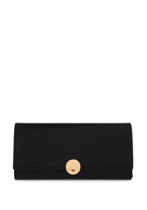 LOEWE logo-plaque leather wallet - Black