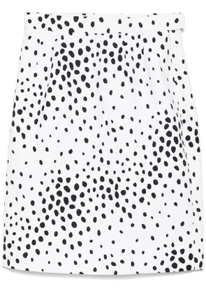 Givenchy Pre-Owned x Alexander McQueen 1990s polka-dot skirt - White