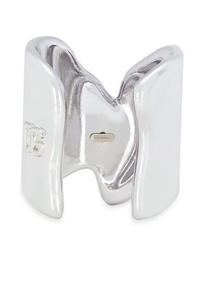 Dolce & Gabbana Schiava logo-embossed bracelet - Silver