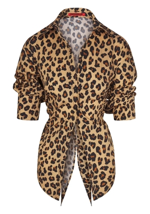 Simon Miller cheetah blouse - Brown
