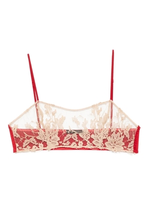 Kiki de Montparnasse Orchid brandeau bra - Red