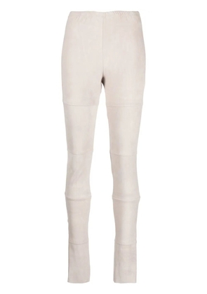 Kristensen Du Nord panelled suede leggings - Neutrals