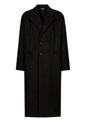 Dolce & Gabbana oversize single-breasted coat - Black