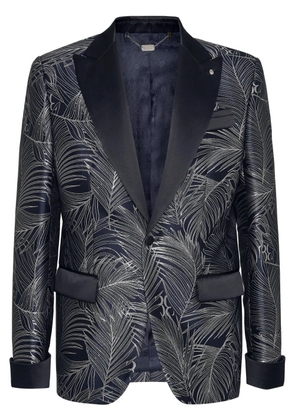Billionaire jacquard single-breasted blazer - Blue