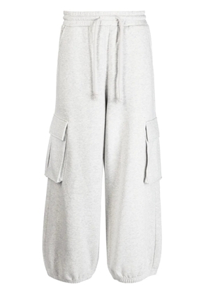 FIVE CM logo-patch cotton-blend track pants - Grey