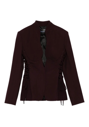 Mugler sculptural lace-up jacket - Red