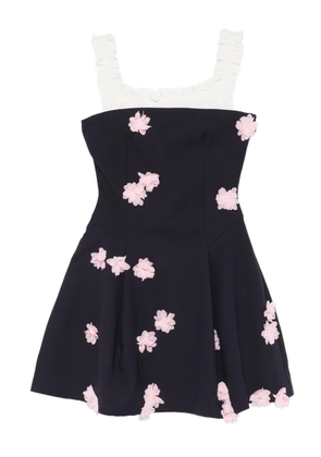 Stine Goya ruffled floral mini dress - Blue