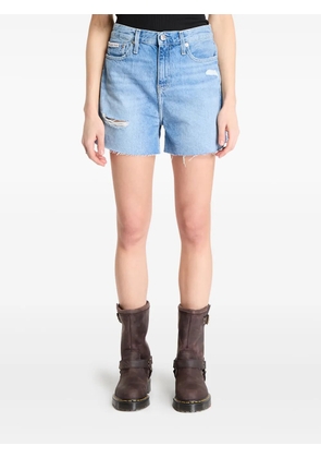 Calvin Klein distressed denim shorts - Blue