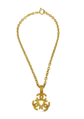 CHANEL Pre-Owned 1994 Triple CC-pendant necklace - Gold