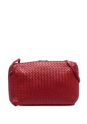 Bottega Veneta Pre-Owned 2012-2025 Large Nappa Intrecciato Nodini crossbody bag - Red